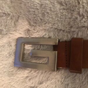 Guess Brown Belt Bag with Silver Buckle